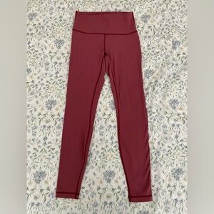 Lululemon Wunder Under High-Rise Tight Brushed Full-On Luxtreme 28” Misty Merlot